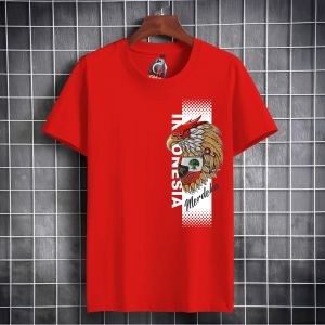 Kaos Anak & Dewasa Motif Merdeka Katun Lengan Pendek - Nyaman & Nyaman