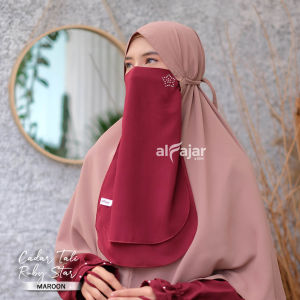 Alfajar - Cadar Tali Dua Layer RUBY Bahan Ceruty Babydoll Premium Kristal Swarosky