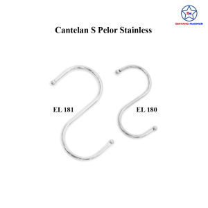 Bintang Makmur - Cantolan Hook S Stainless Cantelan Hanger Baju S Pelor Besar Multifungsi