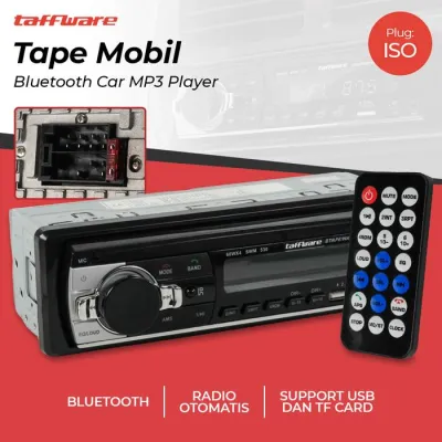 PROMO Tape Mobil Bluetooth unit Single Din Tip mp3 Audio Multifungsi USB MP3 FM Radio AUX card reader - pistons up