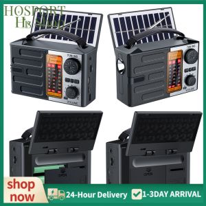 Lightweight Solar Radio with LED Torch and Bluetooth Speaker for Camping Hiking and Emergency Use