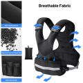 Wankeer Adjustable Weighted Vest for Women and Men, 4-10lb/11-20lb/21-30LB Adjustable Weighted Vest with Reflective Strip, Body Weight Vest for Walking, Running, Fitness, Strength Training. 