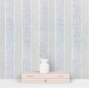 PROMO!! Wallpaper Stiker Dinding Motif Dan Karakter Premium Quality Size 45CM X 8 Meter - Salur Gold Abu GH022