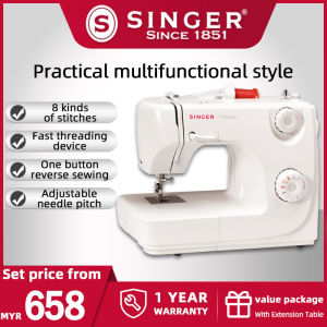 Singer Sewing Machine 8280 PROMISE Portable Household Electric Small Desktop Multi-function Lockrand Buttonhole Sew Heavy Materials with Table with Pedal