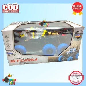 Mainan Anak Mobil Remote RC Rock Crawler Off Road 6WD 1:16 Beast