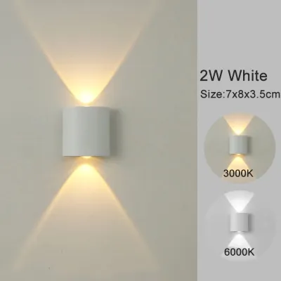 Modern Style Indoor outdoor Wall Lamp IP65 LED Wall Light Aluminum Waterproof Up Down Corridor Lights for Home Stairs Bedroom Bedside Bathroom Lighting Sconces