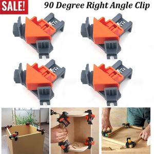 4PCS Adjustable 90 Degree Right Angle Clamp Fixing Clips Picture Frame Corner Clamp Woodworking Hand