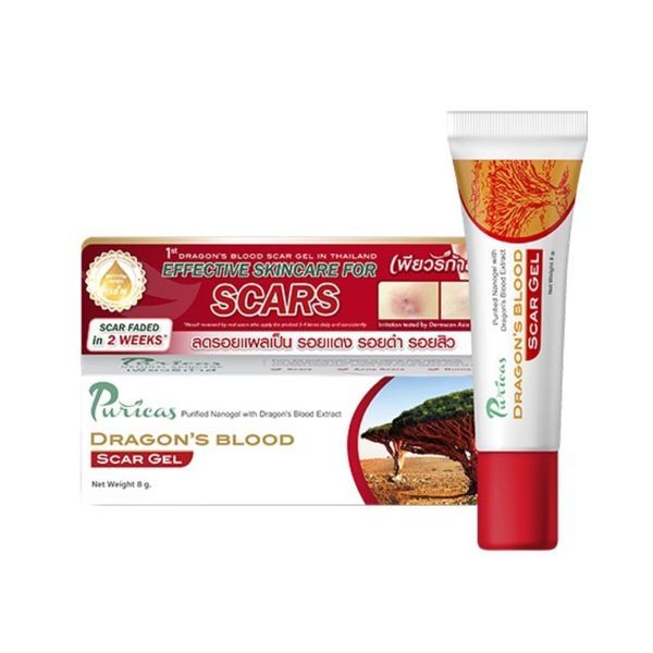 Puricas Dragon’s Blood Scar Gel 8g **สินค้าจากขายที่ร้านยา** **สินค้า ...