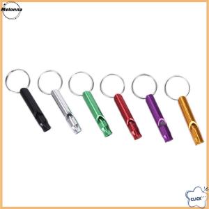 Follow Get More【Metonna】 Metal Whistle Pendant With Keychain For Survival Emergency Mini Size Whistles