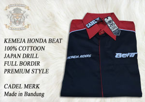 Kemeja Honda Beat Bikers Pria High Quality Premium Casual Formal BONUS STIKER KHB