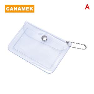 【CANAMEK】 Glitter Transparent Waterproof PVC Card Holder Mini Wallet Girls Coin Purse