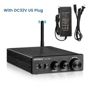 AIYIMA A07 PRO Bluetooth Amplifier TPA3255 QCC304X Stereo 2.0 Channel 300Wx2 Power Digital Amplifier RCA APT-X Home Sound AMP