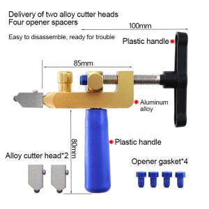Manual Tile Mirrors Cutter Multi-Functional Glass Cutters Set Ceramic Tile Opener Easy Glass Tile tools