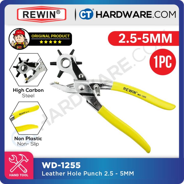 REWIN WD-1255 LEATHER HOLE PUNCH 5MM WD1255