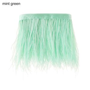 NEXTYOO Womens Fashion Crafts Accessories DIY Wedding Dress 1 Meter Long Ostrich Feathers Trim 8-10 CM Wide Plumes Ribbon Selvage