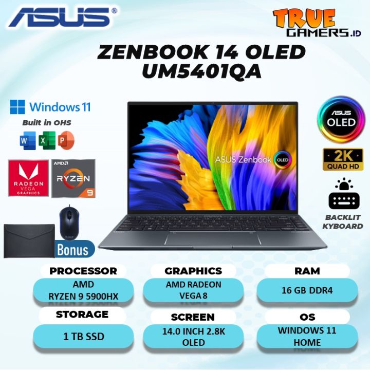 16gb Ram Ryzen Zenbook 14 LAPTOP ASUS ZENBOOK 14 OLED