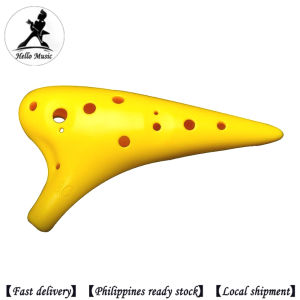 1PC 12-hole Ocarina ABS  Alto C Tuning Ocarina Multicolor Flute Adult Childrens Instrument