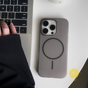 For iPhone 17 Pro Max Case Magnetic PC Matte Hard Translucent Phone Case For Plus 16 15 14 13 12 Cover Aesthetic Korean Cute