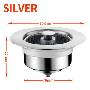 Stainless steel Kitchen Sink Drainage Filter Deodorant and Insect-proof Quick Drainage Garbage Plug Sink Drainage Accessorie Sinki Tapis Bejana Basuh 厨房/洗脸池水槽网