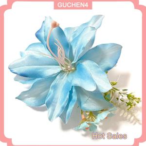 GUCHEN4🎀 Fashion Headwear Hawaiian Flower Hair Clips Romantic Side Clip Sweet Bangs Hair Clip Artificial Flower Hair Accessories Gifts