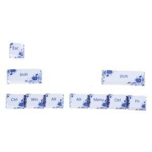 10 Keys Chinese Style Keycap for R1 SHIFT ESC Large Keys Mechanical Keyboard Keycaps PBT OEM Dye Sub DIY