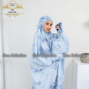 Mukena Terusan Dewasa Katun Mikro Motif Adreena Series