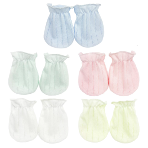Soft Cotton Baby Mittens for 0-12 Months Infants Prevent Scratches on Delicate Skin Breathable and Comfortable Gloves