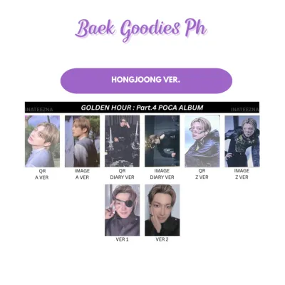 ATEEZ - Golden Hour Part 4 [ Poca ver. ] Official Photocards