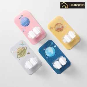HO-002 gantungan sapu alat pel lap serbaguna penjepit gantungan gagang sapu pel karakter tempel dinding tanpa bor tanpa paku broom mop holder