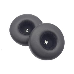 แผ่นรองหูฟังแบบนุ่มหนังเทียม1คู่สำหรับเรือนที่มีการสั่นสะเทือนเป็นบวกหูฟังที่ครอบหูฟองน้ำชุดหูฟังที่ครอบหู