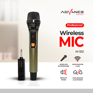 Advance MIC-102 Professional Mic Wireless Microphone Garansi Resmi