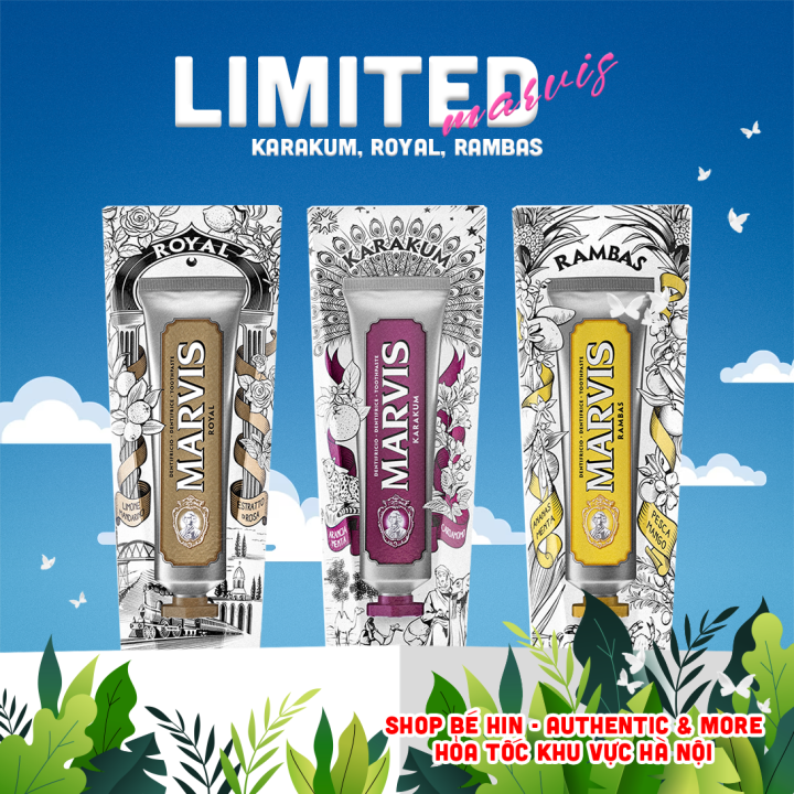 Kem đánh răng Marvis Limited 75ml phiên bản giới hạn Karakum, Royal ...