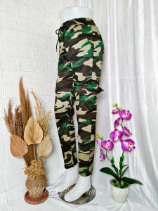 Celana Army Cargo Wanita Katun Stretch Fit To XXL/Celana Panjang Cargo Katun Wanita Max 90KG