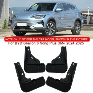 สำหรับ BYD Sealion 6 Song Plus DM-i 2024 2025 2026 สไตล์รถ ABS แผ่นกันโคลน แผ่นกันสาด แผ่นกันโคลน แผ่นกันโคลนหน้าหลัง
