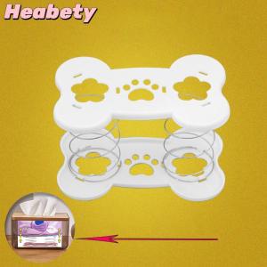 Heabety Creative Spring Holder Tissue Box Automatic Lift Spring Loaded Tissue Box Tissue Spring Bracket Car Tissue Box Spring Holder
