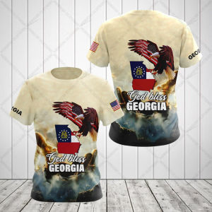 Georgia Emblem Graphic Tees Summer Casual Personalized Sportswear Mens Fashion Loose T-shirts Boys Oversized Short Sleeves Tops