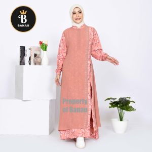 Gamis Muslimah Dewasa Aruna Kekinian Pesta