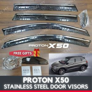PROTON X50 Door Visors Stainless Steel ABS Acrylic