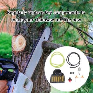 Cưa Bộ phận thay thế bọc Bộ lọc không khí nhiên liệu dòng bóng đèn mồi Phụ kiện bảo trì bộ điều chỉnh cho 455 460 455E mô hình