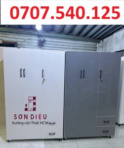 [ Giao nhanh HCM ] Tủ Quần Áo Nhựa Đài Loan Cao Cấp 3 Cánh Cửa Mở Có Cánh Treo Và Ngăn Xếp Đa Năng