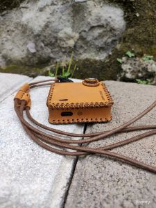 VAGARY Leather Sleeve Case Xros 3 Nano Lanyard Premium