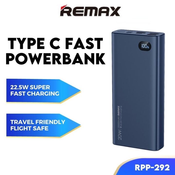 REMAX Powerbank 10000mAh Powerbank Fast Charging Powerbank Type C ...