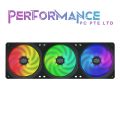 Cooler Master MasterFan SF360R ARGB 360mm All-In-One Square Frame Fan w/ 24 Independently-Controlled ARGB LEDS, Cable Management, PWM Control Fan for Computer Case and CPU Liquid Cooler (2 YEARS WARRANTY BY BAN LEONG TECHNOLOGIES PTE LTD). 
