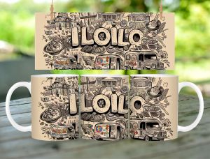 * 1 PC MUG WITH BOX * ILOILO DESIGN Mug Souvenir 11oz with box