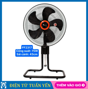 Quạt sàn lửng công nghiệp ChingHai FF2317 75W điều chỉnh cao thấp - Hàng chính hãng