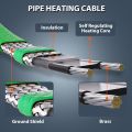 HEATIT Heat Tape for Water Freeze Protection Self-Regulating Heat Cable for Metal And Plastic Pipes Roof & Gutters De-Icing Heating Trace Tape Anti-Freeze Heater System 6ft Lighted Plug 35FT. 