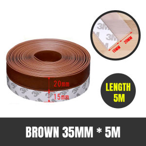 SG Silicone Gap Sealer Strip -5m  Window Glass Door Bottom Seal SoundProof Insect Smoke  Sealing Tape Dustproof
