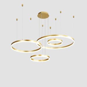 Modern Led Ceiling Chandelier Circular Ring Chandelier Living Bedroom Dining Room Lighting Home Indoor Lighting Decor Chandelier
