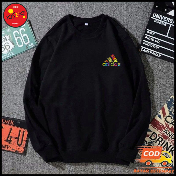 Crewneck Adidas Sweater Distro Jaket Pria Dan Wanita Outwear