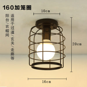 SXH  Ceiling Lamp Nordic Iron Art Vintage Corridor Hallway Entrance Ceiling Lamp